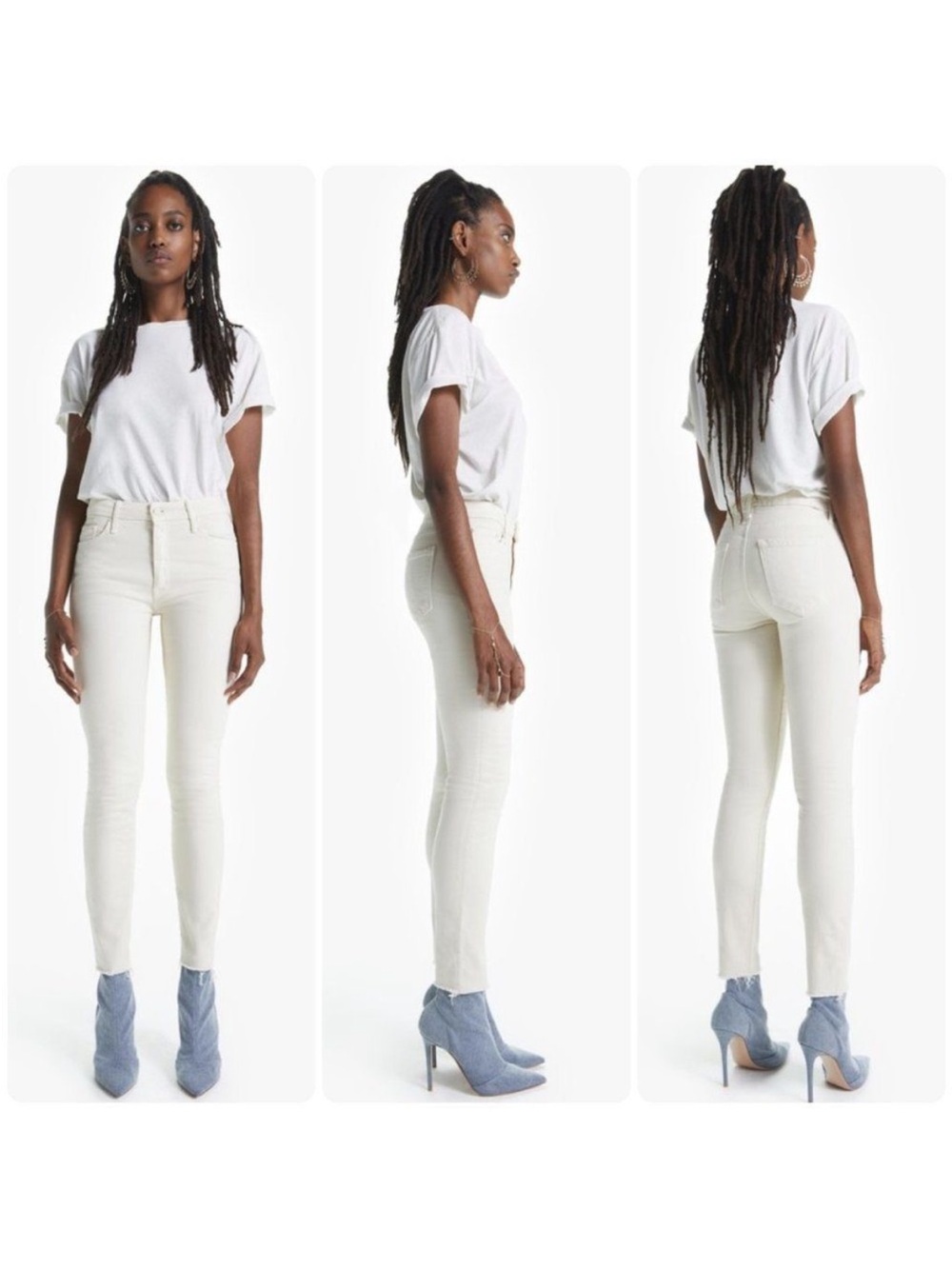 Mother Looker Ankle | Cream Puffs | 25
